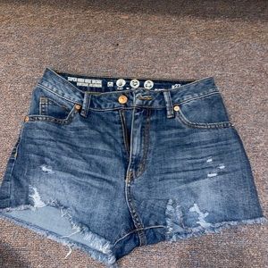 Denim shorts